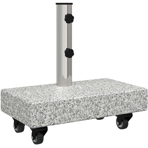 vidaXL Stalak za suncobran s kotačima za Ø38/48mm stupove Sivi Granit 25 kg Pravokutni Cene