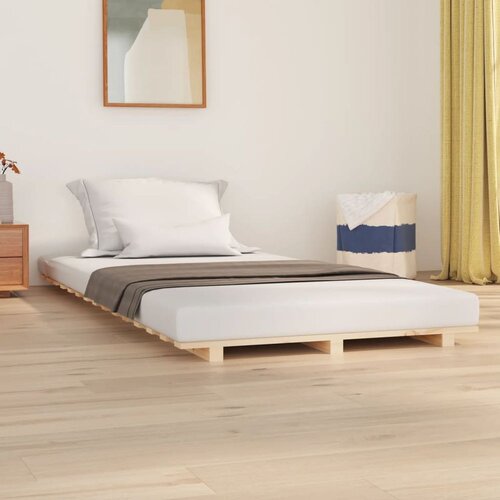  Posteljni okvir 100x200 cm trdna borovina Slike