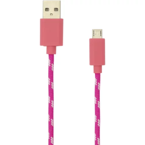 S Box KABEL USB A Muški -> MICRO USB Muški 1 m Roza, (08-usb-1031p)