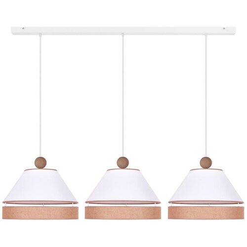  Duolla - Luster na sajli AVIGNON 3xE27/15W/230V bela/braon Cene