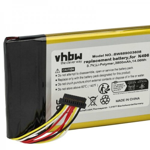 VHBW Baterija za Magellan TRX7, 3800 mAh Cene