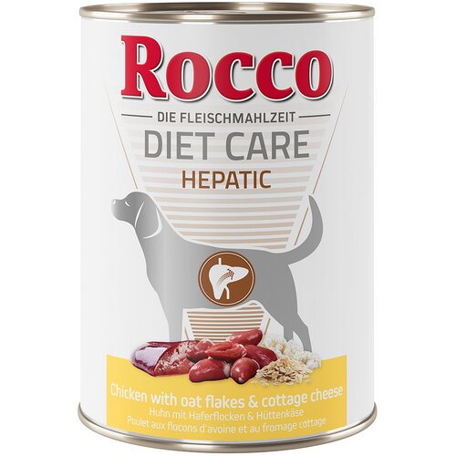 Rocco Diet Care Hepatic pi&amp;scaron;čanec z ovsenimi kosmiči in skuto - Varčno pakiranje: 12 x 400 g Slike