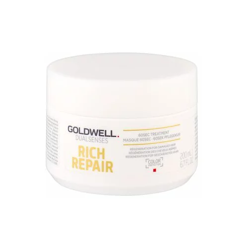 Goldwell dualsenses rich repair 60sec treatment 1-minutna obnovitvena maska za suhe in lomljive lase 200 ml