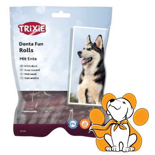 Trixie dog Denta Fun Chewing Rolls With Duck 3 kom/17cm, Poslastice Za Pse Cene