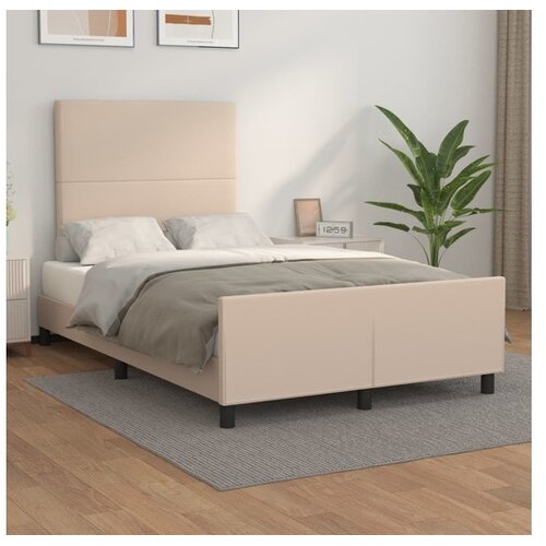  Okvir za krevet boja cappuccina 120x200 cm umjetna koža Cijene