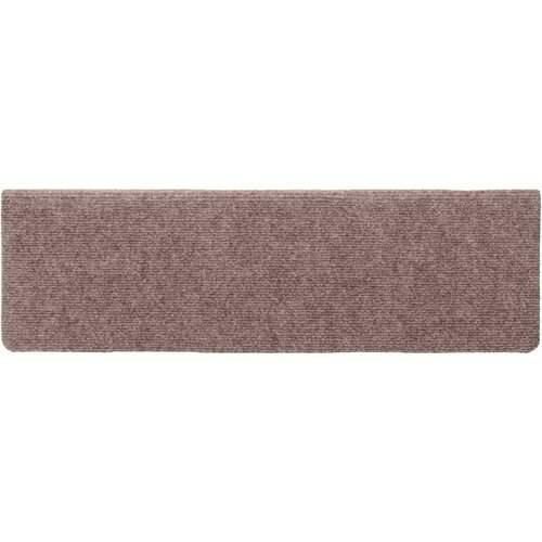  Prostirke za stepenice samoljepljive 15 kom 65x21x4 cm svijetlosmeđa pravokutni rub Slike