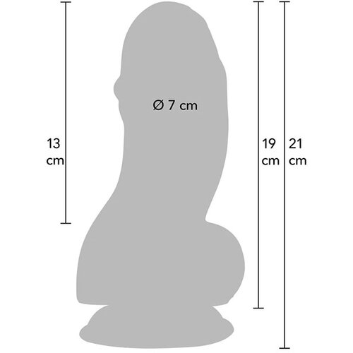 Hidden Desire Inferno Fat Boys Dildo PVC 19cm Black Slike