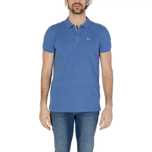 Tommy Hilfiger Polo majice kratki rokavi SLIM PLACKET DM0DM18312 Modra
