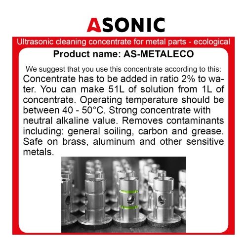 Asonic as-metaleco-1 koncentrat za čišćenje za ultrazvučne kade ( u10161 ) Cene