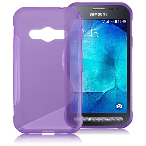  Gumijasti / gel etui S-Line za Samsung Galaxy Xcover 3 - vijolični Cene
