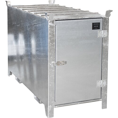 eurokraft pro vroče cinkan zaboj za svetilne cevi, prostornina 1350 l, 1100 kosov Ø 25 mm / 500 kosov Ø 37 mm, dxšxv 2100 x 770 x 1125 mm Cene