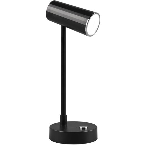 Tri O Sijajno črna LED zatemnitvena namizna svetilka (višina 28 cm) Lenny – Cene
