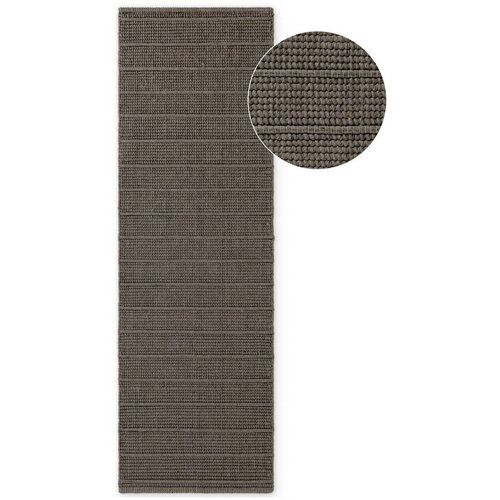 Ted Baker Tamno siva/tamno smeđa ručno rađena vunena staza 80x250 cm Camden Parker &amp;ndash; Slike