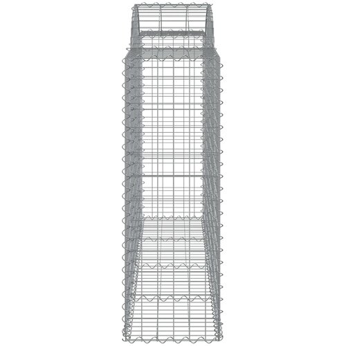  Lučne gabionske ko&amp;scaron;are 25kom 200x50x120/140cm pocinčano željezo Slike