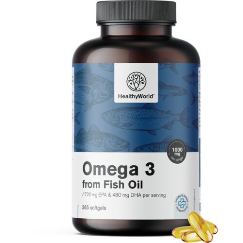 Omega-3 1000 mg &ndash; iz ribljeg ulja - 365 Gel-kapsule Cijene