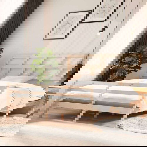  Posteljni okvir iz trdne borovine 180x200 cm, (20644846) Cene