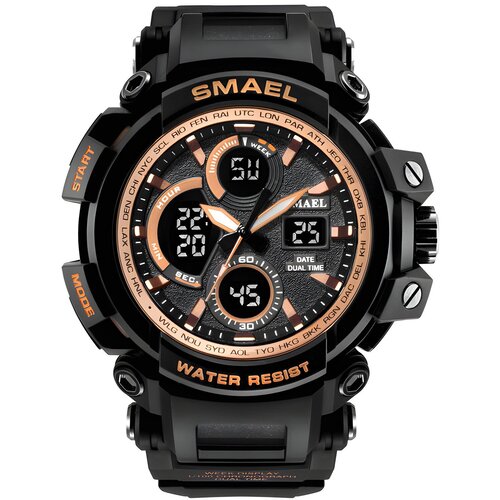 Sat SMAEL TE-4002 - Crni / Zlatni KP4002 Cene