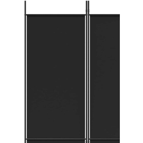  pregrada s 4 panela crna 200 x 220 cm od tkanine Slike