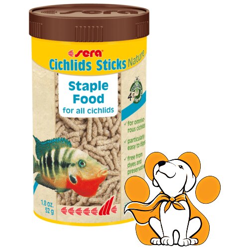 Sera cichlids sticks nature, štapići za ciklide, 52g Slike