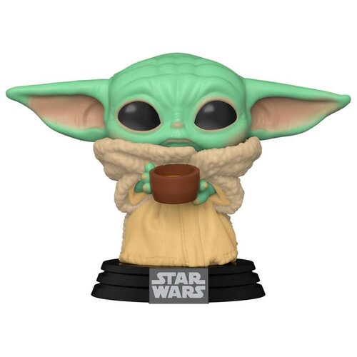 Funko Bobble Figure Star Wars - The Mandalorian Pop! - The Child With Cup Slike