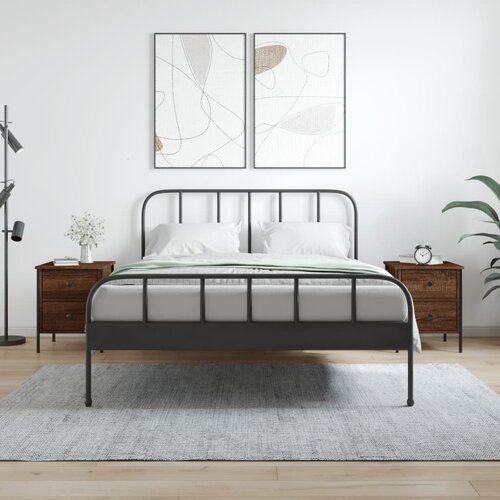 VidaXL Noćni ormarići 2 kom boja hrasta 40x42x50 cm konstruirano drvo Slike