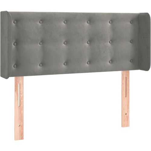 Maison Chic vzglavna omarica - nočna omarica - posteljna omarica z u&amp;scaron;esi svetlo sivo 103x16x78/88 cm žamet, (21712761) Slike