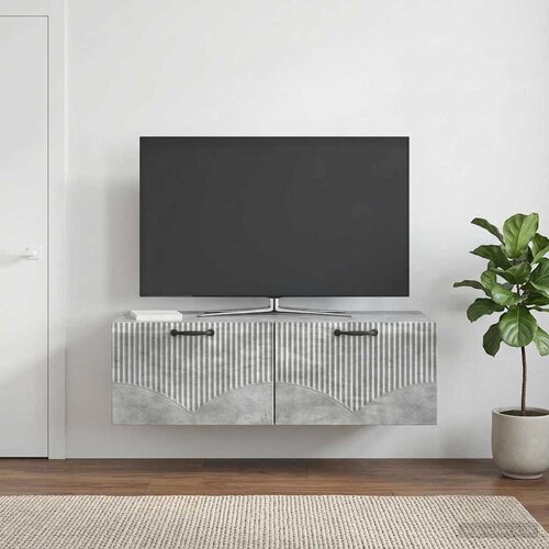  ormar za zid Betonska siva 98 x 41 x 30 cm Konstruirano drvo Cijene