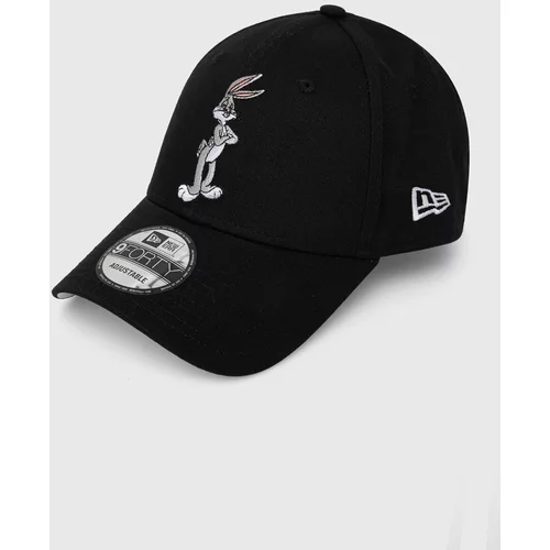 New Era Bombažna bejzbolska kapa črna barva, BUGS BUNNY