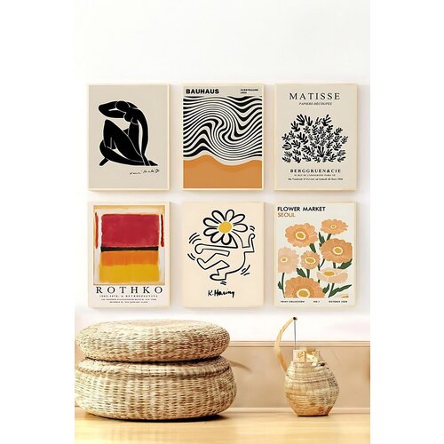 Wallity dekorativna slika Artsycllct7, 33x48cm, 6 delova Slike