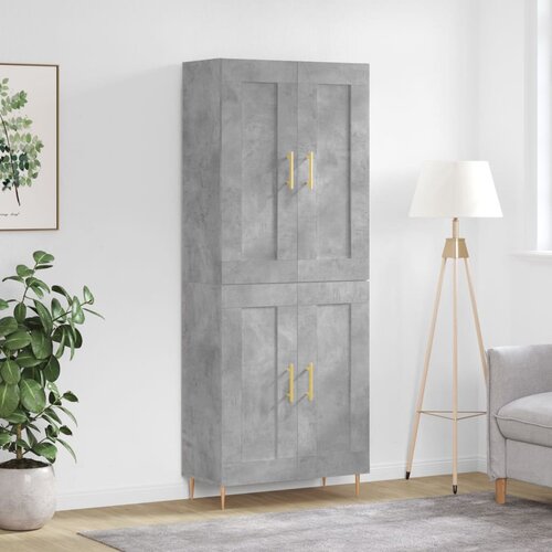  Visoka komoda siva betona 69,5x34x180 cm od konstruiranog drva Cijene