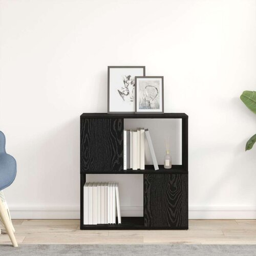  Polica za knjige - Crni hrast 60x24x63 cm od konstruiranog drva Slike