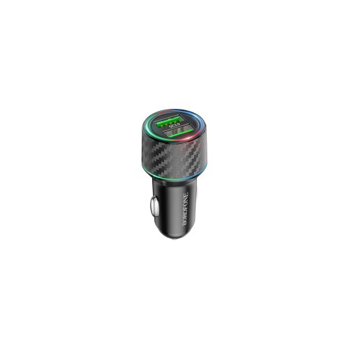  Auto Punjač USB BOROFONE BZ21A Brilliant 36W dual port QC3.0 2xUSB car black Slike