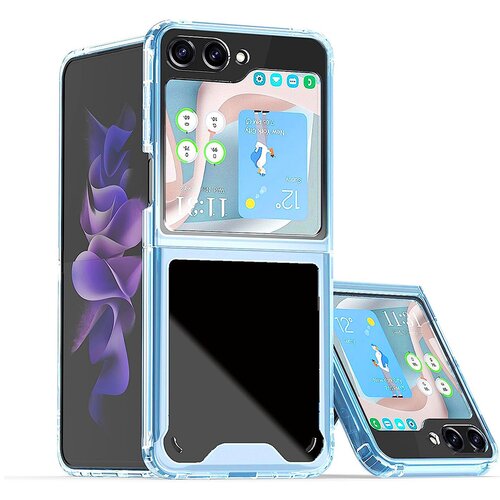 Torbica clear tpu za samsung F731B galaxy z flip 5 5G plava Slike