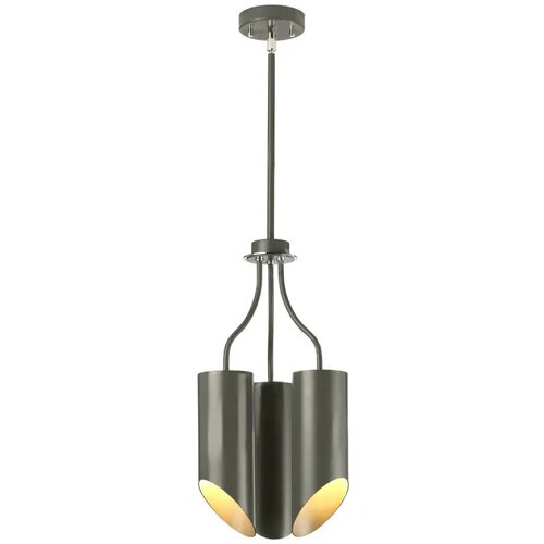 Elstead Quinto Stropna svetilka s 3 lučmi in več kraki, temno siva, polirani nikelj, E27, (22098454) Cene