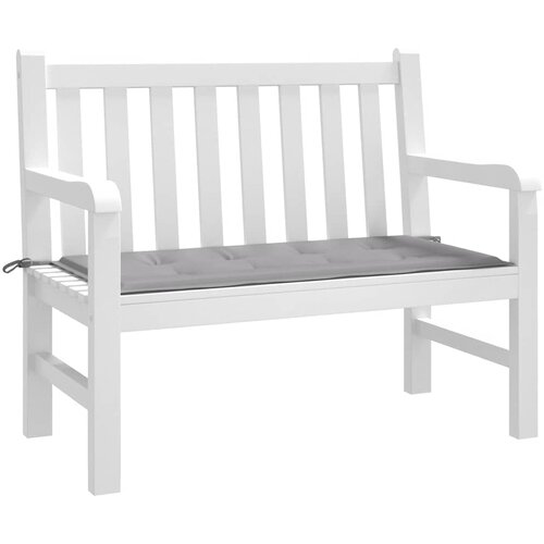  Jastuk za vrtnu klupu sivi 100x50x4 cm od tkanine Oxford Slike