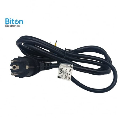 BITON dvopolni utikač sa kablom CT19 1.5M crni (3X1.5MM) Cene
