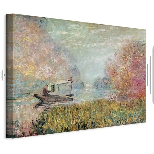  Slika - Claude Monet – Boat on the Seine 120x80 Akustična Cene