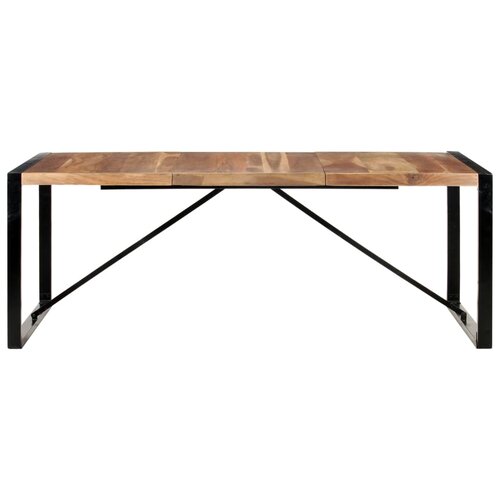 Maison Chic Jedilna miza - Kuhinjska miza - Jedilni stol 200x100x75 cm trden les in fini&amp;scaron; iz palisandra, (21714945) Slike