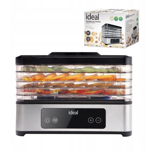 Ideal INOX veliki dehidrator hrane &ndash; za gljive, voće i povrće, s konvekcijom, 400 W i tajmerom Cijene