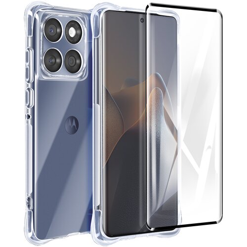 AVIZAR ohišje za motorola edge 60 fusion in 60 ter kaljeno steklo 9H, prozorno, (5000017804) Cene