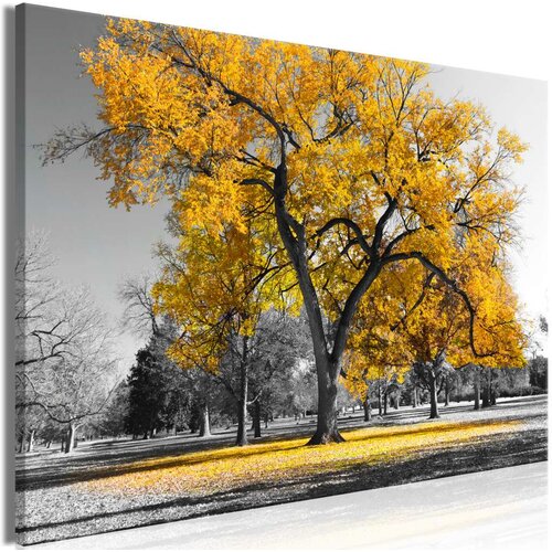  Slika - Autumn in the Park (1 Part) Wide Gold 90x60 Cijene