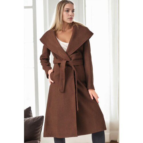 Dewberry Z6679 WOMEN'S COAT-COFFEE 1 Slike