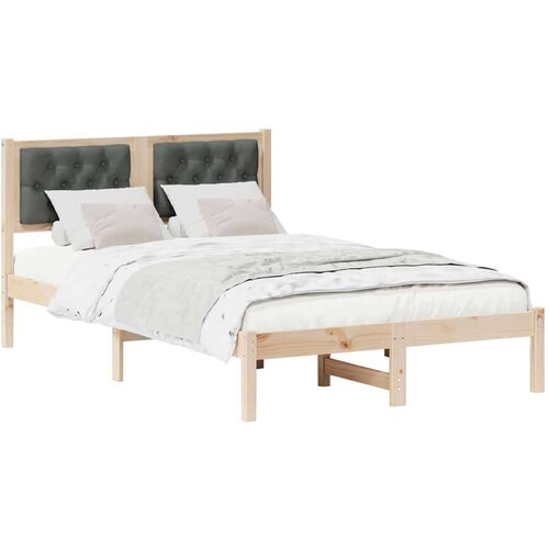  Okvir za krevet Tamno siva 120 x 200 cm tkanina Slike