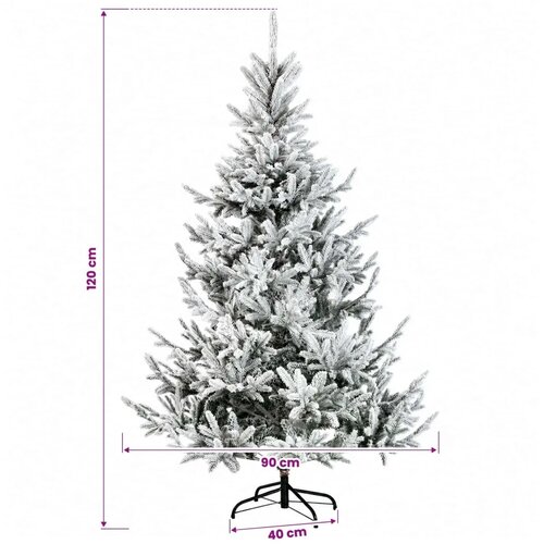  Umjetno božićno drvce s kuglicom 120 cm 150 LED lampica - Zelena i bijela 120 cm s LED-ima i ružičastim lopticama Slike