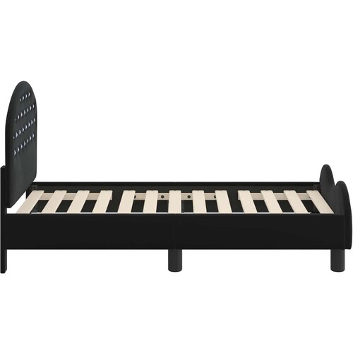  Okvir kreveta za malu djecu s naslonom Crna 70 x 140 cm Bar&amp;scaron;un Slike