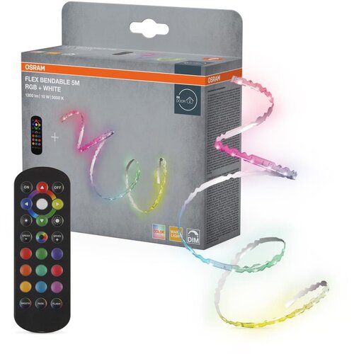 Osram LED RGBW prigu&amp;scaron;iva traka FLEX 5m LED/10W/230V + daljinski upravljač Slike