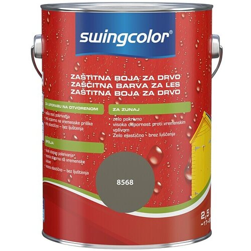 SWINGCOLOR Zaščitna barva za les (Rjava, Svilnati sijaj, 2,5 l) Cene