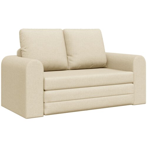 VidaXL Krevet-sofa 2-u-1 Krem 148x71x83 cm Tkanina Slike