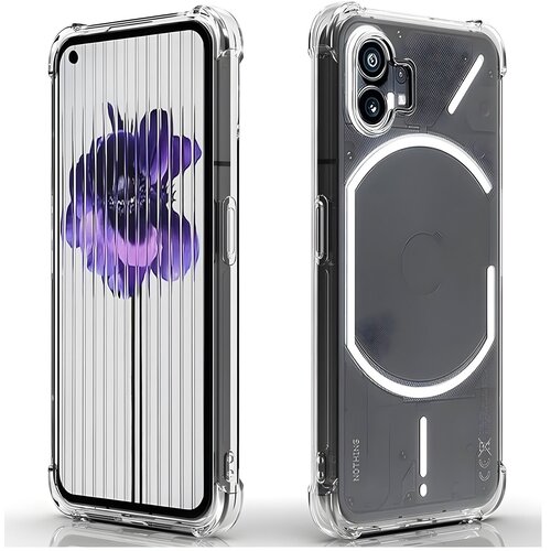 Silikonska futrola s ojačanim rubovima za Nothing Phone (2) - Prozirna KP30096 Slike
