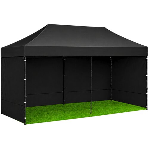 Lean Toys Vrtni &amp;scaron;otor Express Catering, komercialni paviljon, črne barve, 3x6 M Slike